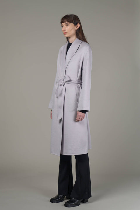 JLW011-Orsay Wavy Coat-Silver Grey