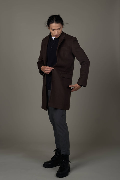 JLM001-Monza Tailored Wool Men's Overcoat