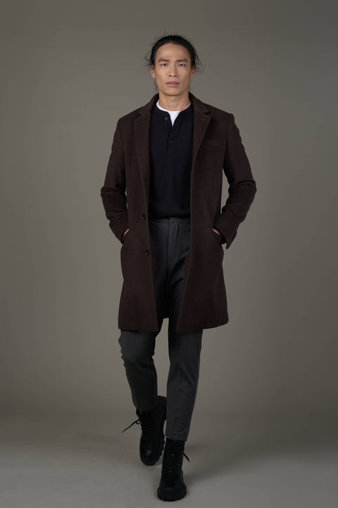 JLM001-Monza Tailored Wool Men's Overcoat