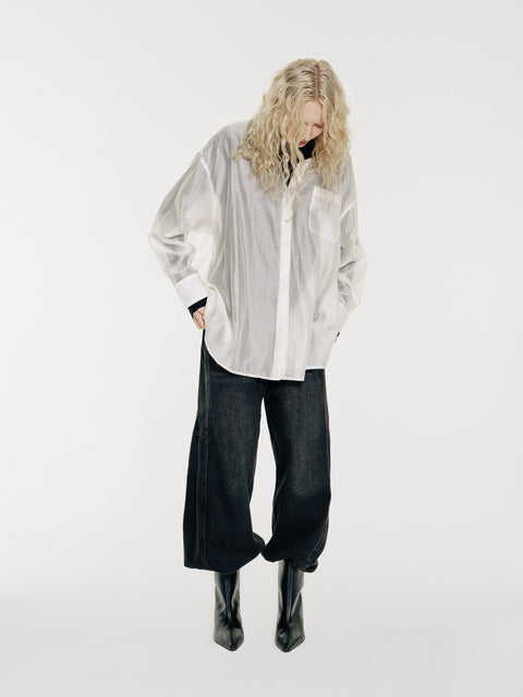 Sol Semi-Sheer Tencel Overshirt