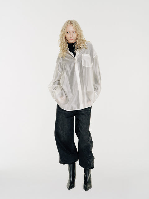 Sol Semi-Sheer Tencel Overshirt