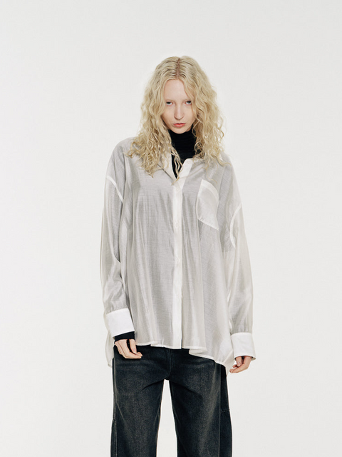 Sol Semi-Sheer Tencel Overshirt