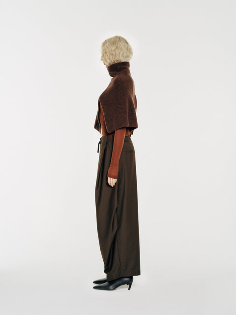 CZ25054 Wool Neck Warmer Espresso