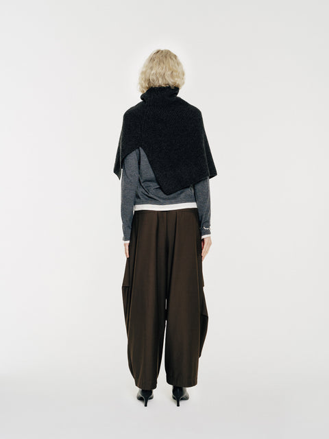 CZ25053 Wool Neck Warmer Charcoal