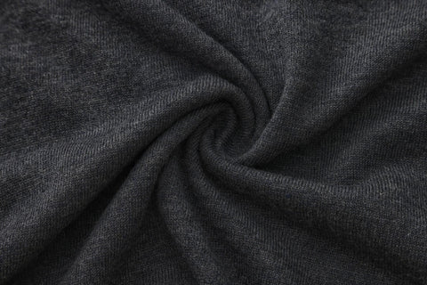 Sora Two tone Wool Blend Knit Top Grey