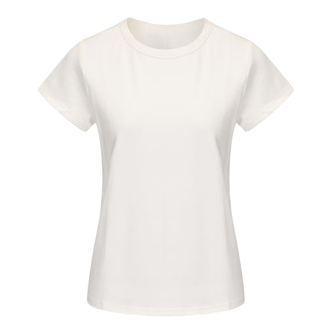 CZ25011 White Embroidered Tee