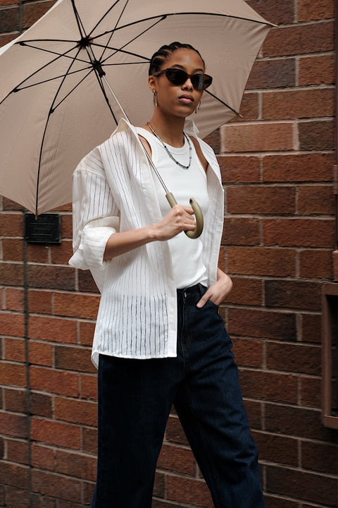 CZ25042 Dark Blue Straight-Leg Jeans