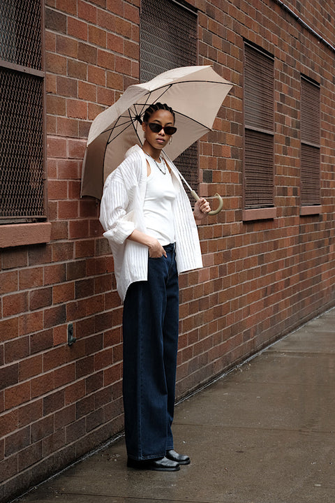 CZ25042 Dark Blue Straight-Leg Jeans