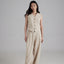 TR2418 Aria Cotton-linen Wide-leg Pants