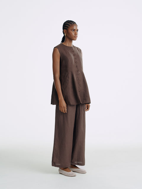 LT26053 A-Line Button Vest