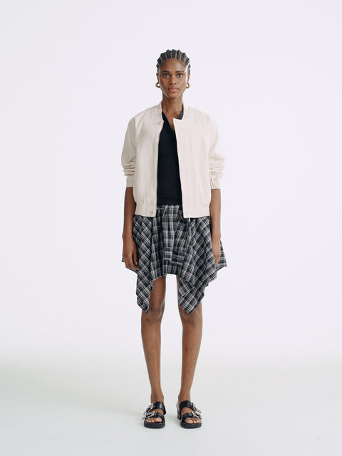 LT26063 Linen Bomber Jacket