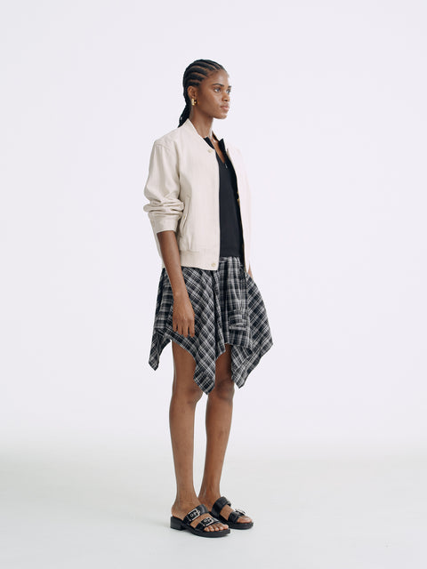 LT26063 Linen Bomber Jacket