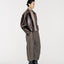 August Structured Wool Trousers Dark Brown