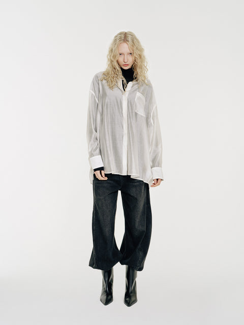 Sol Semi-Sheer Tencel Overshirt