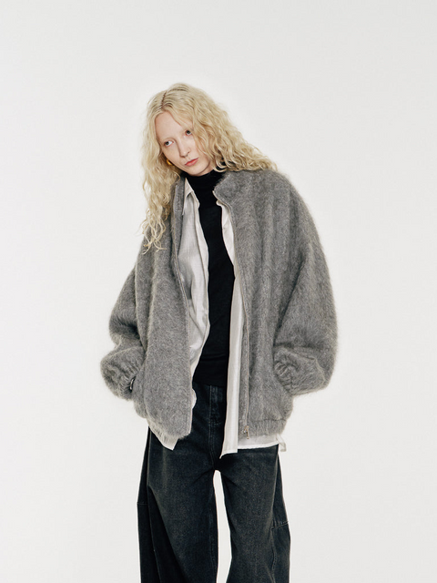 Rui Brushed Wool-Cashmere Bomber