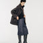 Arden Brushed Wool-Cashmere Coat Charcoal