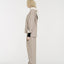 August Structured Wool Trousers Beige