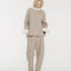 August Structured Wool Trousers Beige