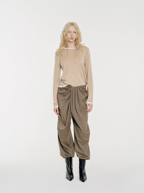 Lyric Sculpt Drape Wool Pants