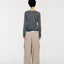 Tate Wool-Blended Barrel Pleated Pants