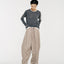 Tate Wool-Blended Barrel Pleated Pants