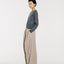 Tate Wool-Blended Barrel Pleated Pants