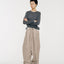 Tate Wool-Blended Barrel Pleated Pants