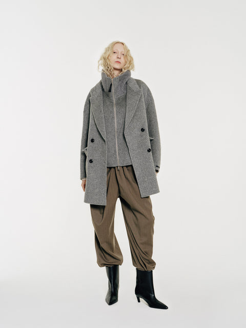 Sloane Wool Coat and Vest Set Midi
