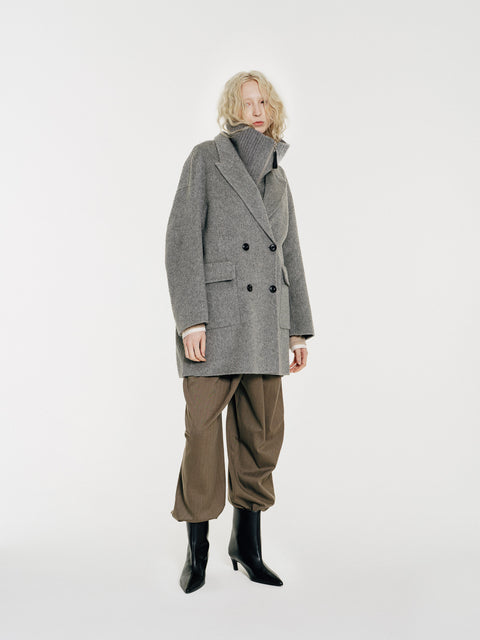 Sloane Wool Coat and Vest Set Midi