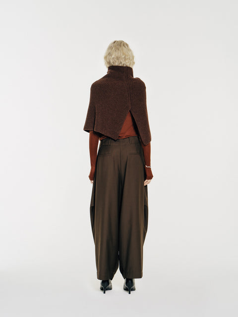 CZ25054 Wool Neck Warmer Espresso