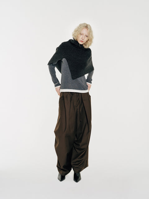 CZ25053 Wool Neck Warmer Charcoal