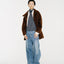 Arden Brushed Wool-Cashmere Coat Brown