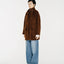 Arden Brushed Wool-Cashmere Coat Brown