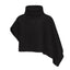 CZ25056 Asymmetrical Rib-Knit Merino Wool Neck Warmer