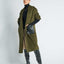 JL065D Hourglass Cashmere Belted Coat - Olive