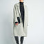JL107A Marie Vicuña blended oversized coat - Light Gray