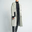 JL107A Marie Vicuña blended oversized coat - Light Gray