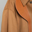GV-cut Vegan Leather Detailed Jacket Tan