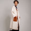 JL066B Vegan Leather-trimmed Coat in Cashmere